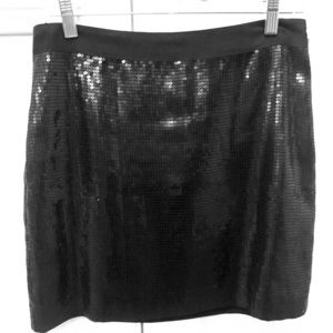 Black Sequin mini skirt size 4